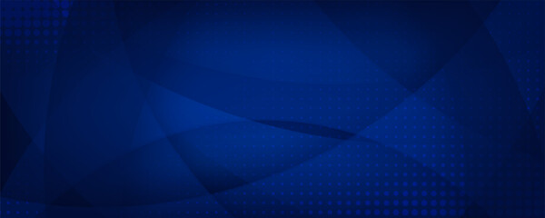 Leinwandbilder - abstract background of curved lines in dark blue colors