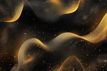 Aufkleber - Luxurious gold particle glitter background creating an elegant and mesmerizing visual experience, Gold Particle Glitter Luxury Background