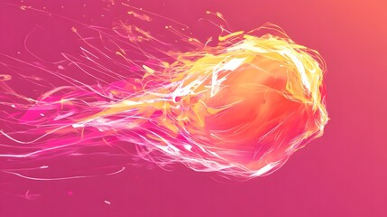 Poster - Pink background abstract fire energy flow