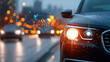 © AeSan - Smart traffic cameras analyzing congestion patterns in urban areas traffic management technology nighttime close-up view