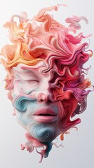 Poster - ai generating abstract art and assisting an artist in creating original digital paintings, ai abstra