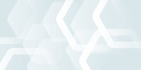 Poster - minimalistic abstract background with hexagonal lines and soft gradients in light tones, vector.