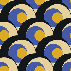 Fototapete - abstract geometric pattern background, geometric pattern with vintage colors