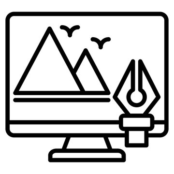 digital art single icon