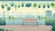 © mas - City Balcony Decorated with Hanging Plants
