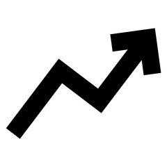Wall Mural - black zigzag arrow