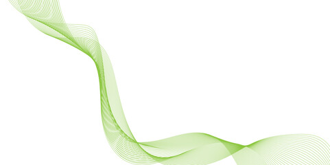 Canvas Print - abstract background with a wave line surface made of gray dots on white, he green lines are very thi