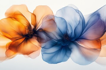 Poster - Beautiful pastel colored flowers blending together in an artistic display of elegance and softness