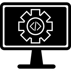 Web Development Glyph Icon