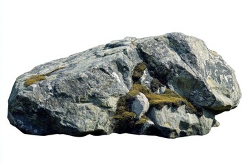 Poster - Large natural rock with moss located in a serene outdoor environment during daylight hours