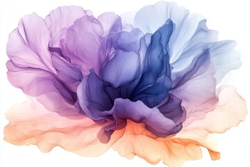 Poster - Colorful abstract flower design with soft pastel hues creating a serene atmosphere for relaxation and inspiration