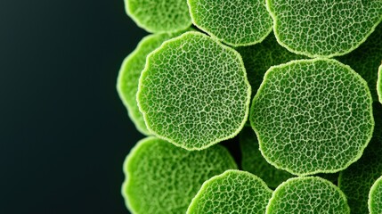 Aufkleber - Close up Detailed Texture of Lush Green Leaves Botanical Nature Background
