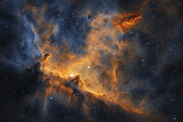 Wall Mural - The Crab Nebula. Stellar Plasma and Supernova Remnant in the Milky Way captured with Telescope