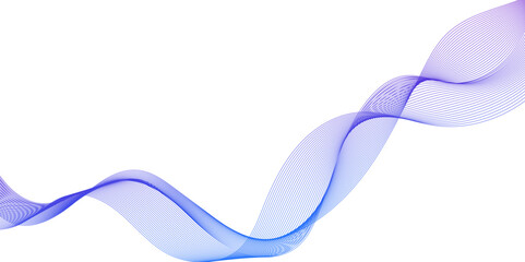 Poster - abstract blue wave lines pattern for banner, with glowing light and subtle particles for design, abs