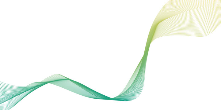 abstract soothing flow wave line, abstract background with lines, smooth transparent lines in the form of a wave yellow green design, modern technology concept futuristic background.