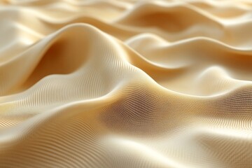 Leinwandbilder - Soft golden fabric drapes creating gentle waves under soft light in an elegant display of texture and color