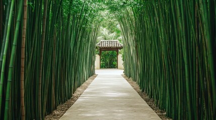  Serene Bamboo Path: A Tranquil Garden Escape