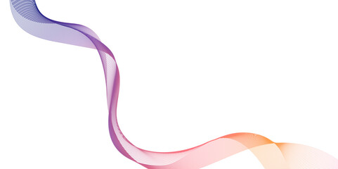 Wall Mural - modern and seamless minimalistic abstract geometric wave lines, illustration of overlapping curved g