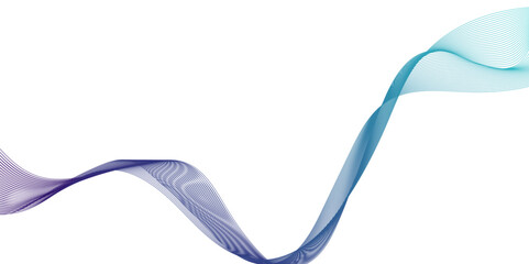 Wall Mural - dynamic curved flowing lines abstract background, wave with lines created using blend tool, technolo