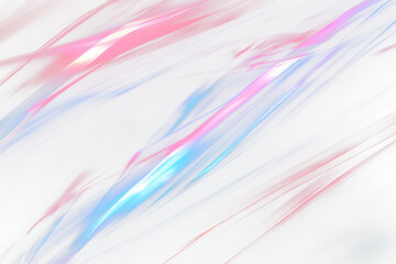 Poster - Abstract red and blue light streaks on black background.