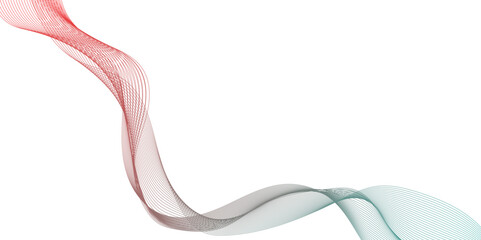 Wall Mural - abstract multicolor gradient wave lines vector, illustration of abstract red gradient white backgrou