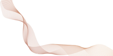 Poster - abstract golden wavy line background, the design element is a colored wave. template for advertising, pointillism line texture on glossy white space,.
