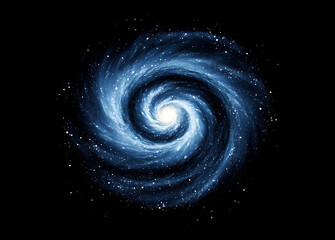 Wall Mural - spiral galaxy in deep space