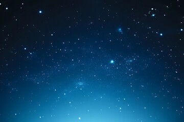 Poster - Starry night sky filled with countless twinkling stars over a calm landscape at dusk