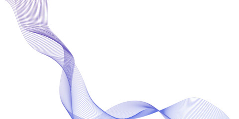 Poster - dynamic flowing wave lines design element, abstract blue wave line background, modern abstract glowi