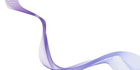 Wall Mural - twisted curve lines and blend effect, modern curved wavy geometric lines, digital future technology 