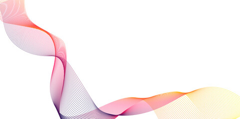 Poster - abstract modern golden pink lines background, , dynamic sound wave isolated on white background, des