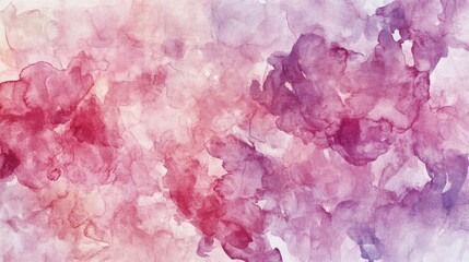 Poster - Abstract watercolor background featuring soft pink and purple hues blending seamlessly, ideal for artistic projects