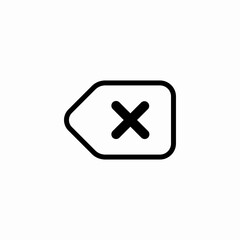 Poster - Close delete cancel icon vector sign