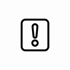 Poster - Warning alert message icon vector sign