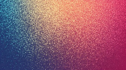 Poster - Vibrant gradient background featuring sparkling glitter effects in shades of blue, pink, and gold, ideal for festive designs