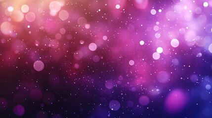 Poster - Vibrant bokeh background featuring a blend of purple and pink hues with soft glowing circles, ideal for creative projects