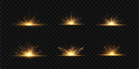 Wall Mural - sunrise glow shine effect ray beam sunny flare sun shine glare weather magic energy sky vibrant spri