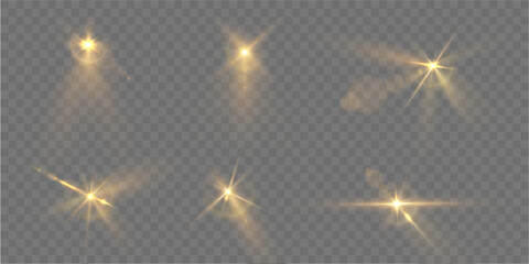 Wall Mural - light spotlight stage spot beam background vector ray effect scene yellow lamp gold glow sparkle gol