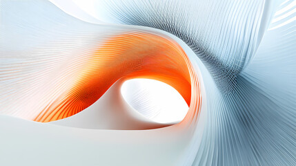 Wall Mural - abstract architectural design with intertwined lines