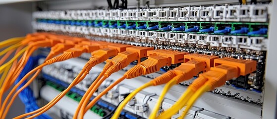 Poster - High-Tech Fiber Optic Network Infrastructure