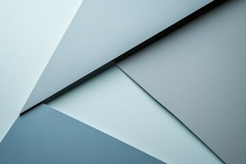 Poster - Abstract geometric shapes in muted pastel tones