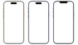 © eobrazy_pl - Mockup of modern smartphone with transparent screen and background