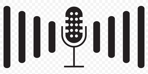 Poster - Microphone Icons set. variant microphone icon. Karaoke mic. Podcast microphone. web and mobile icons. vector illustration. EPS 10.