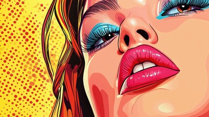 Poster - Reminiscent of vintage pop art, this graphic pop art background combines retro charm with modern flair, creating a timeless yet contemporary appeal.
