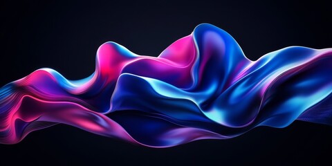Poster - Abstract Fluid Shapes in Vibrant Colors