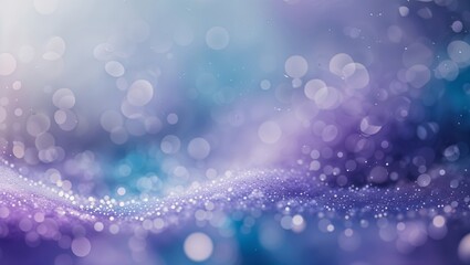 Poster - Vibrant bokeh background featuring soft purple and blue hues with sparkling light reflections