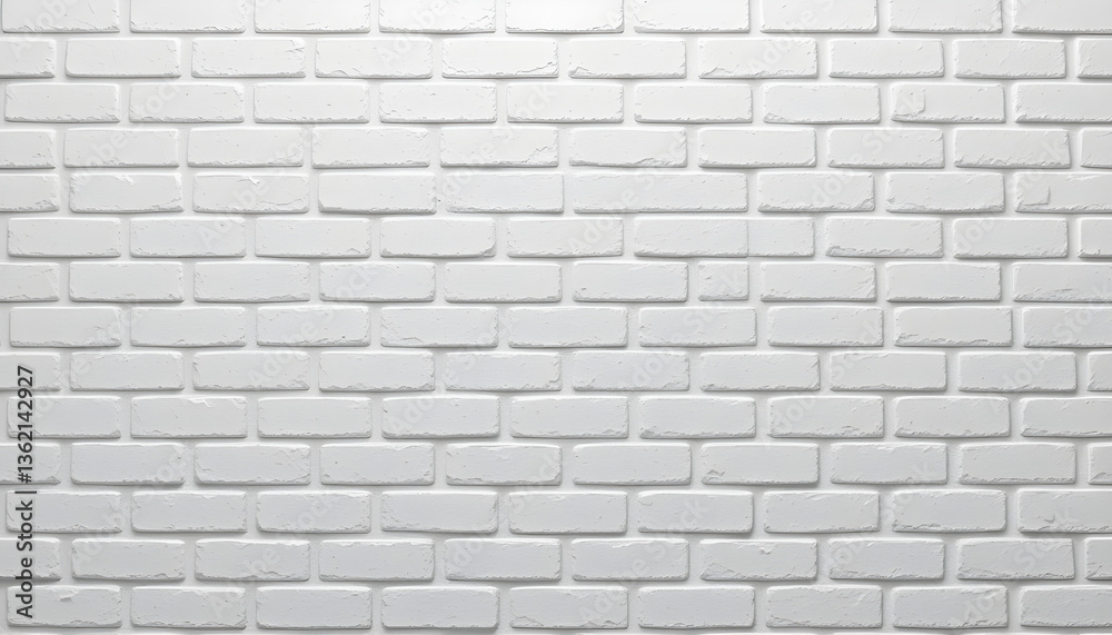 Pristine White Brick Wall Texture for Design Inspiration Stock Photo ...