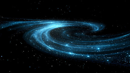 Wall Mural - spiral galaxy in deep space