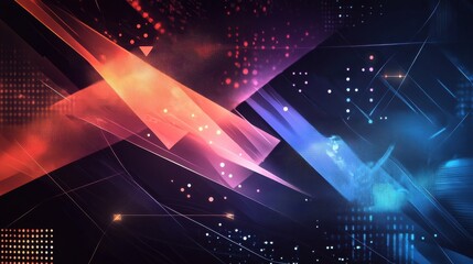 Poster - modern tech background abstract design illustration