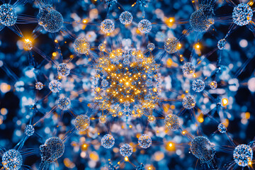 Intricate Diffraction Pattern Unveiled through X-Ray Crystallography for Molecular Structure Analysis